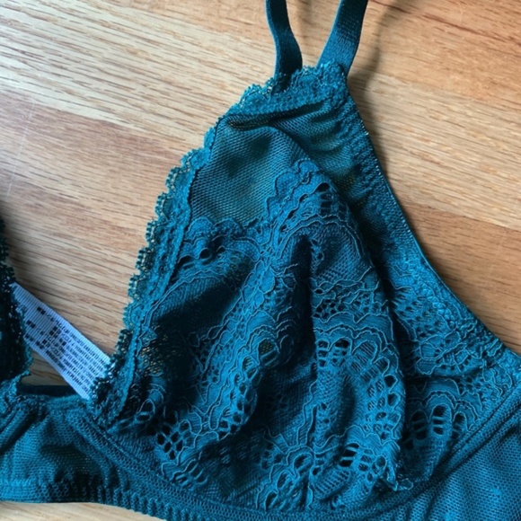 Free People Underwire Triangle Bra Emerald 32D - Picture 5 of 5